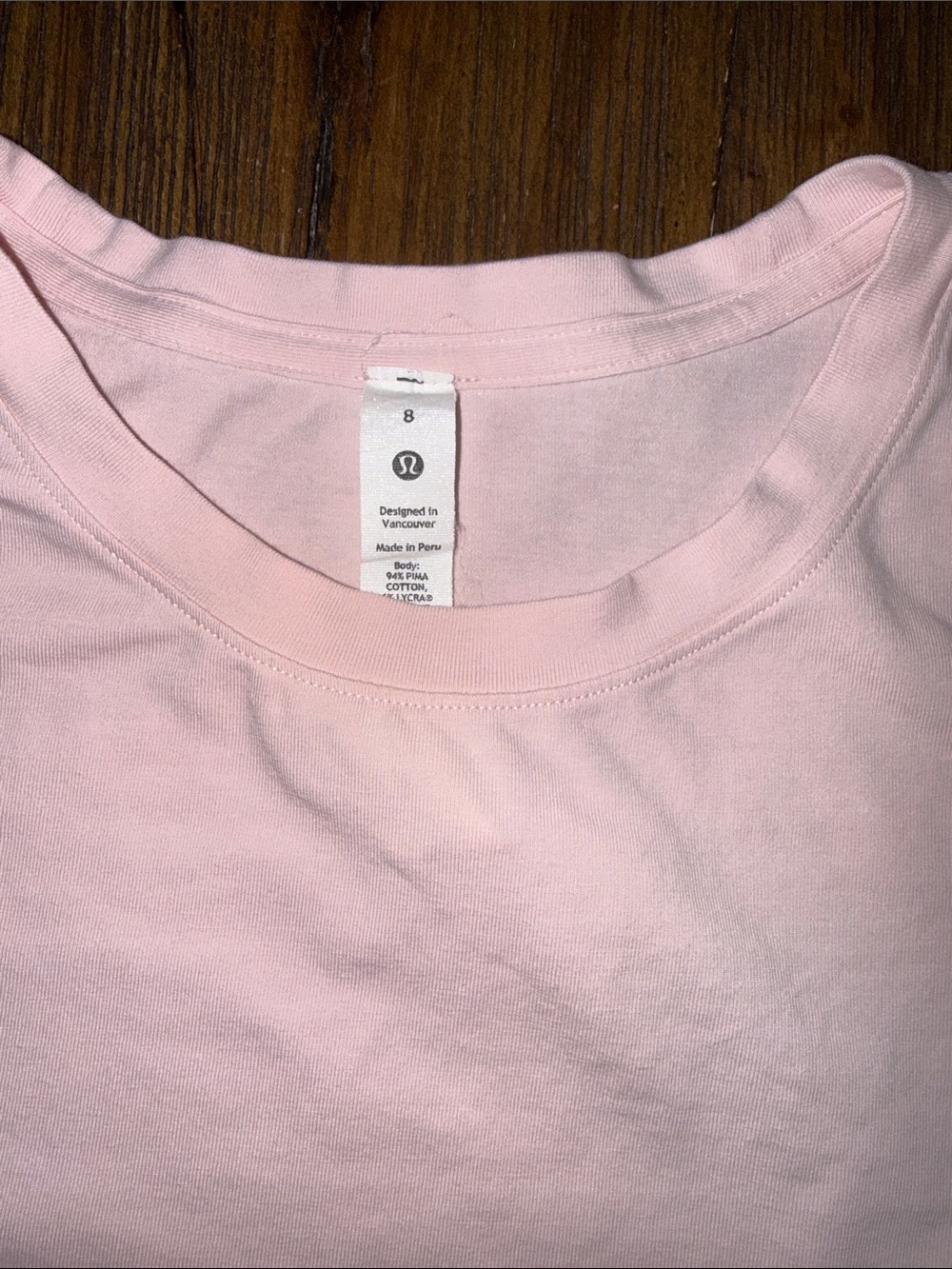 lululemon athletica Light Pink Short Sleeve Crew Tee - Picture 2 of 4